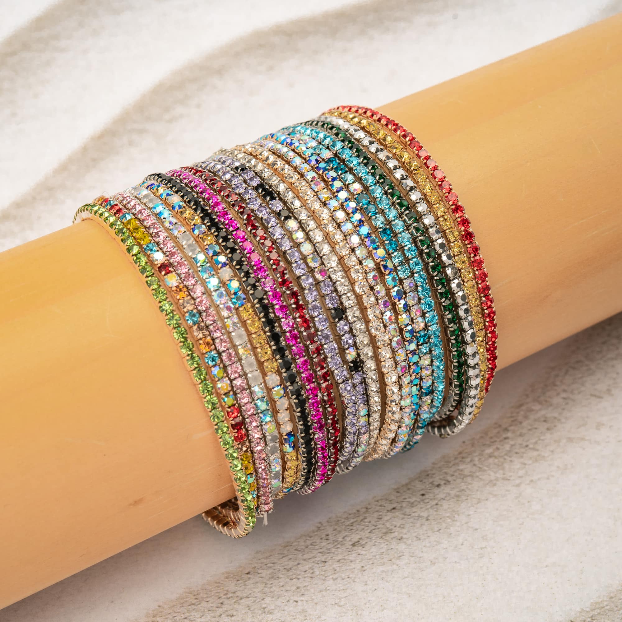 Crystal Lane DIY Gold Rhinestones Bracelets, 2ct.